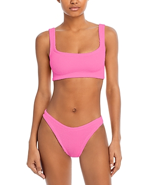 Hunza G Crinkle Two-piece Swimsuit In Bubblegum