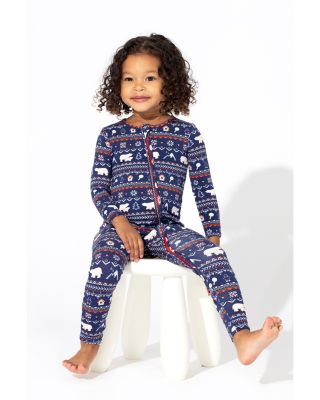 Unisex Polar Isle Print Convertible Footie - Baby, Little Kid