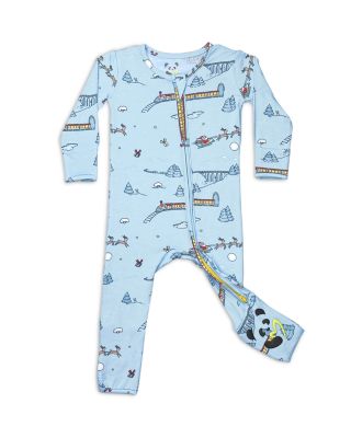 Bellabu Bear - Unisex Polar Express Print Convertible Footie - Baby, Little Kid