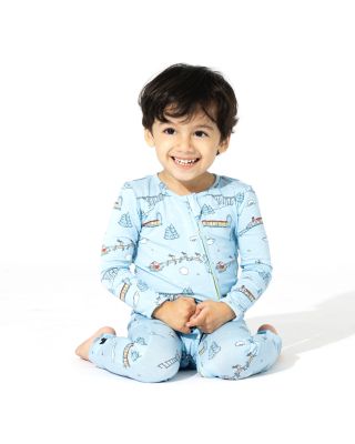 Unisex Polar Express Print Convertible Footie - Baby, Little Kid