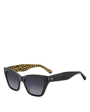 Kate Spade New York Fay Cat Eye Sunglasses, 54mm In Black