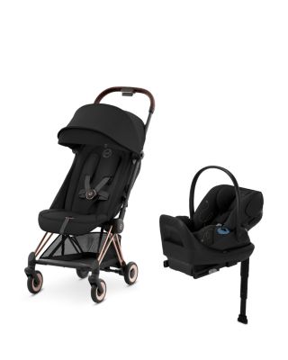 COYA Compact Lightweight Travel System Stroller + Cloud G Infant Car Seat with SensorSafe