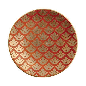 L'objet Fortuny Canape Plates, Set Of 4 In Orange
