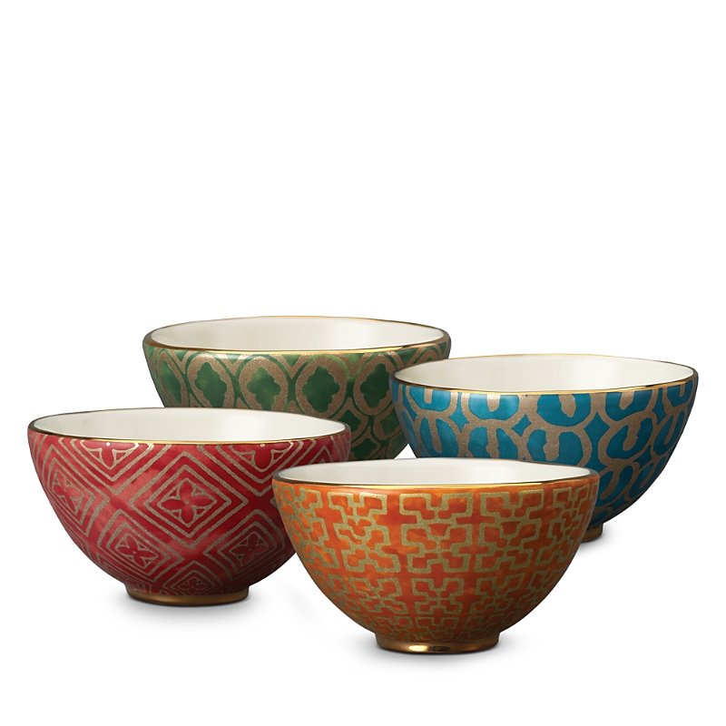 L'objet Fortuny Assorted 4-piece Cereal Bowl Set In Multi