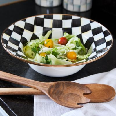 Courtly Check&amp;reg; Enamel Salad Serving Set