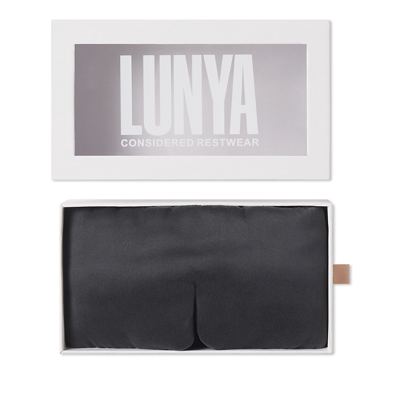 Lunya Washable Silk Eye Mask In Meditative Gray