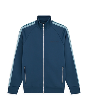 Ps By Paul Smith Zip Front Side Stripe Track Jacket In Blue