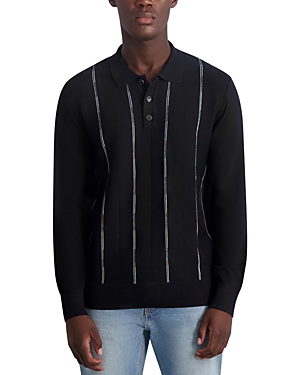 Slim Fit Long Sleeve Polo Sweater