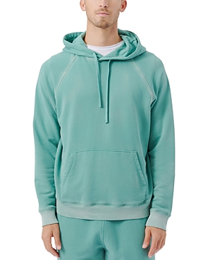 Shop Atm Anthony Thomas Melillo Cotton French Terry Regular Fit Hoodie In Tidewater