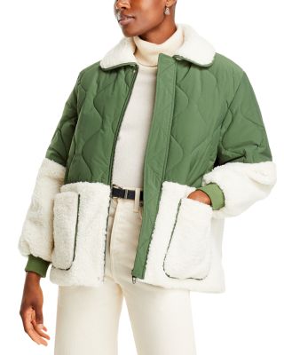 BLANKNYC Faux Fur Quilted Jacket | Bloomingdale's