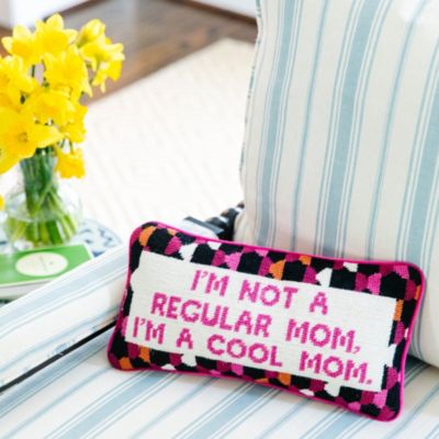 Cool Mom Needlepoint Decorative Pillow