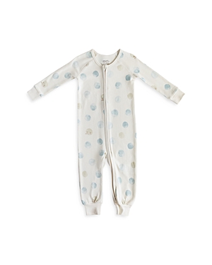 Pehr Magical Forest Fitted Organic Cotton One-piece Footie Pajamas In Luna Dusk