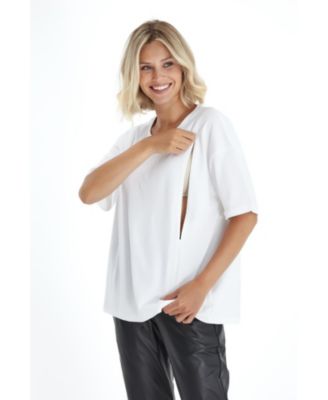 Anytime Anywhere Side Zip Maternity/Nursing Tee