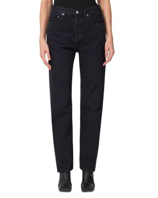 '90s Pinch Waist High Rise Straight Jeans in Crushed