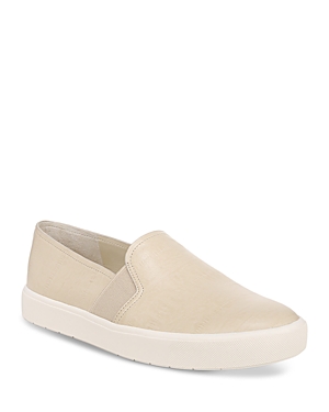 Vince Blair Leather Slip-on Sneakers In Moonlight White Leather