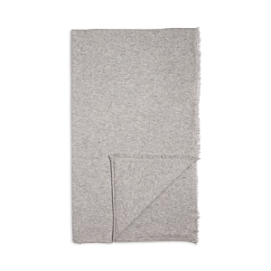Shop Vince Cashmere Jersey Throw In Heather Gray