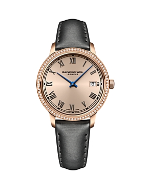 Shop Raymond Weil Toccata Watch, 34mm In Rose Gold/gray