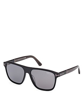 Tom Ford - Black Polarized Square Sunglasses, 58mm