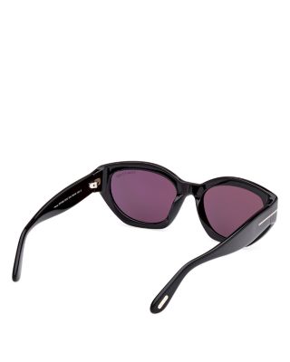 Geometric Square Acetate Sunglasses, 55mm