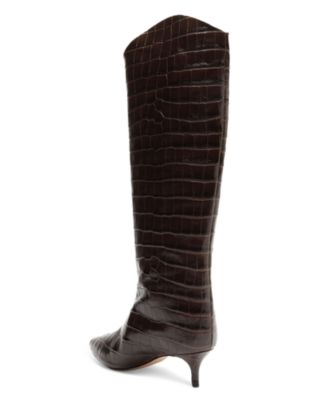 Women's Maryana Lo Pointed Toe Mid Heel Tall Boots