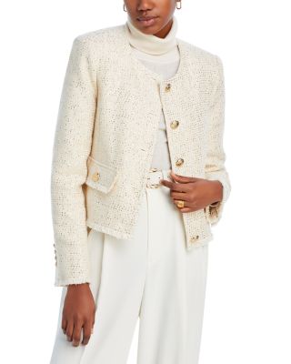 Bcbgmaxazria Tweed Jacket In White ModeSens