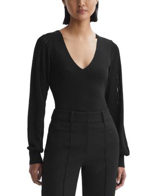 REISS - Lexi V Neck Top