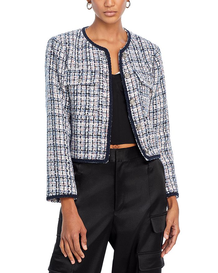 AQUA Tweed Jacket - 100% Exclusive | Bloomingdale's