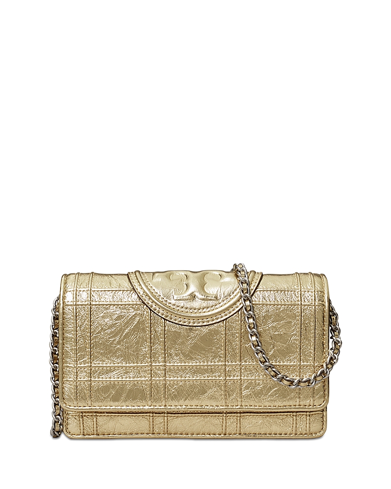 Tory Burch Fleming Soft Square Quilt Chain Wallet