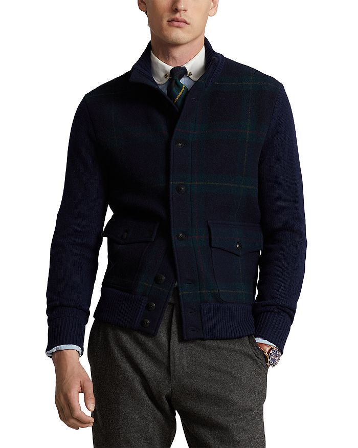 Polo Ralph Lauren Regular Fit Tartan Cardigan Sweater | Bloomingdale's
