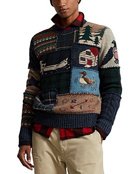 Polo Ralph Lauren - Regular Fit Patchwork Crewneck Sweater