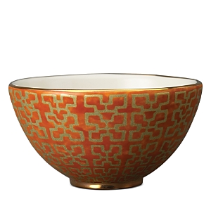Shop L'objet Fortuny Cereal Bowl In Orange