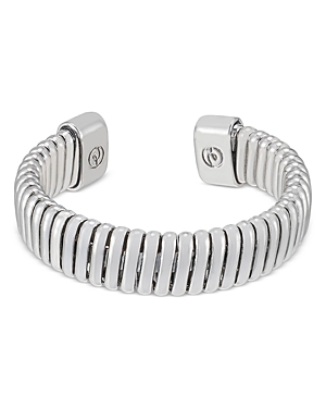 Ettika Your Essential Flex Band Cuff Bracelet In Silver
