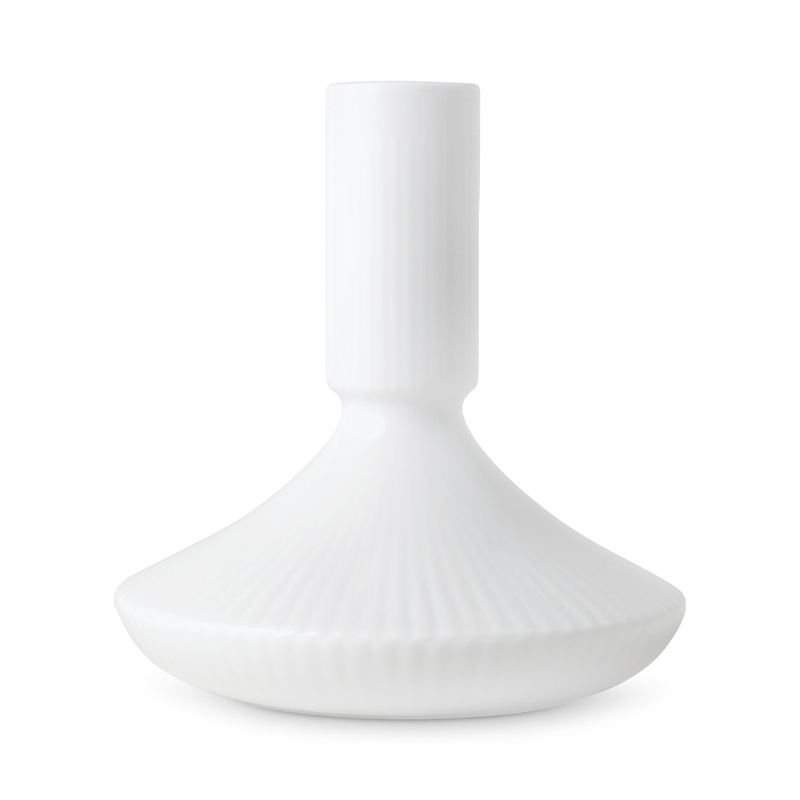 Royal Copenhagen White Fluted 4.8 Candlestick In White