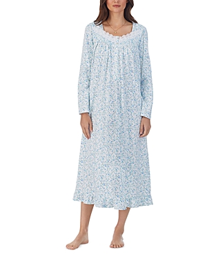 Eileen West Floral Lace Long Nightgown
