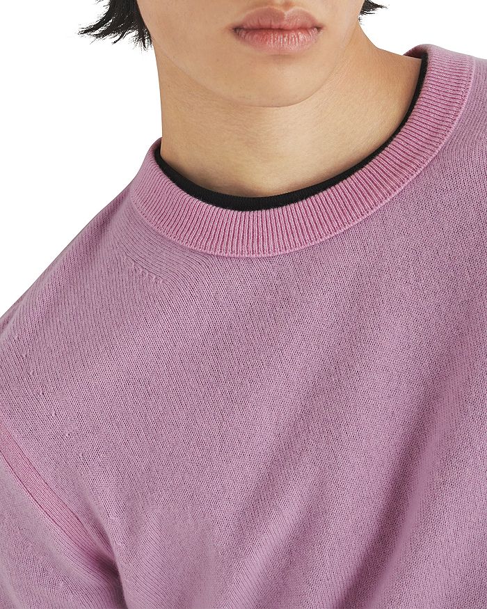 RAG & BONE Size XL Black Knitted Cashmere Crew-Neck Sweater