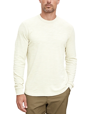 Velvet By Graham & Spencer Palmer Long Sleeve Crewneck Tee In Ecru Cream