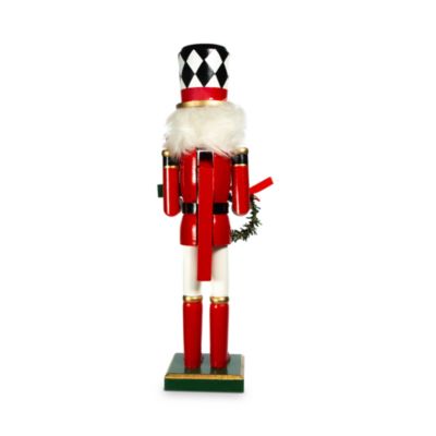 15" Red, White and Black Nutcracker