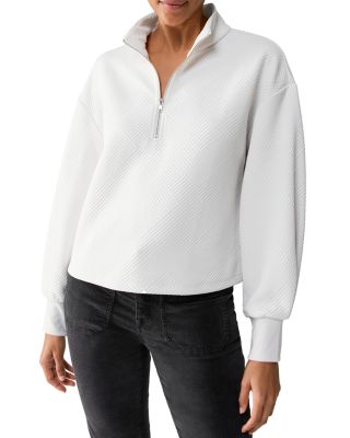 Sanctuary Quilted Popover Quarter Zip Sweater Bloomingdale's - Main Image