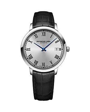 Shop Raymond Weil Toccata Watch, 42mm In Silver/black