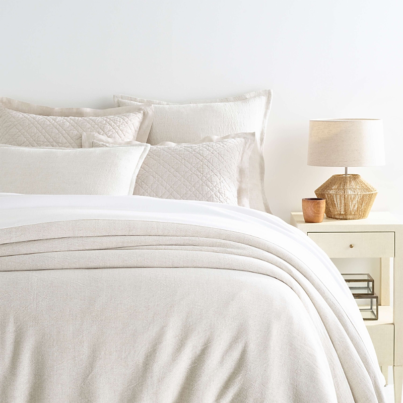 Annie Selke Wilton Duvet Cover, Full/queen In Neutral