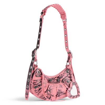 BALENCIAGA正規品/送料/関税込み LE CAGOLE mini shoulder bag Balenciaga Le Cagole Mini Bag With Chain Crocodile Embossed