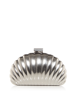 Simkhai Monet Shell Clutch In Silver