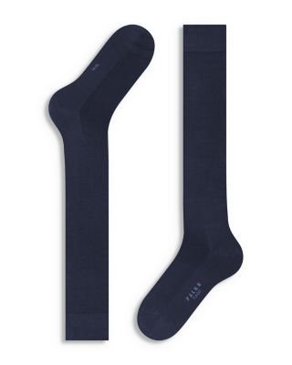 Cotton Blend Fil D'&eacute;cosse Knee High Socks