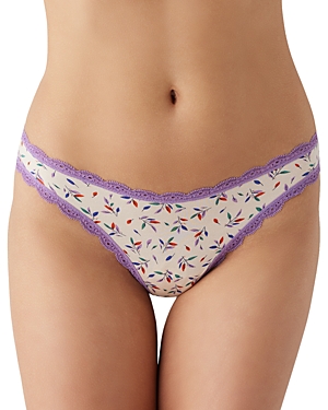 B.tempt'd By Wacoal Inspired Eyelet Thong In Simply Petals