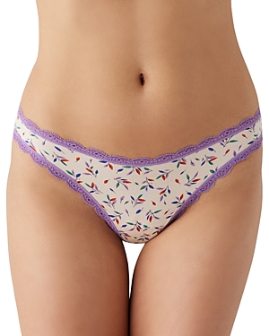 B.tempt'd By Wacoal Inspired Eyelet Thong In Simply Petals