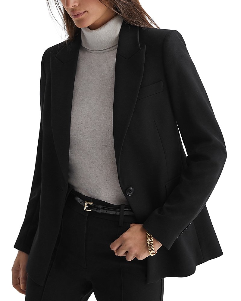 Shop Reiss Gabi Single Breasted Jacket In Black