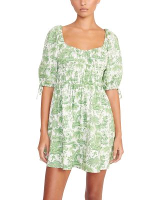 STAUD - Faye Puff Sleeve Mini Dress
