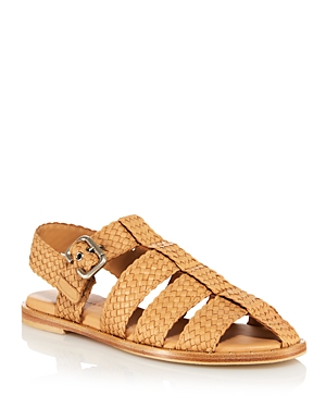 Freda Salvador Women's Millie Woven Leather Fisherman Sandals In Natural