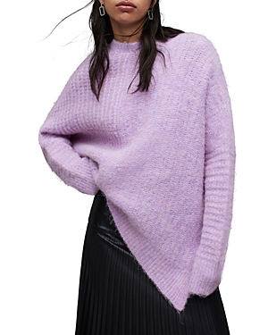 Shop Allsaints Selena Sweater In Lilac Haze