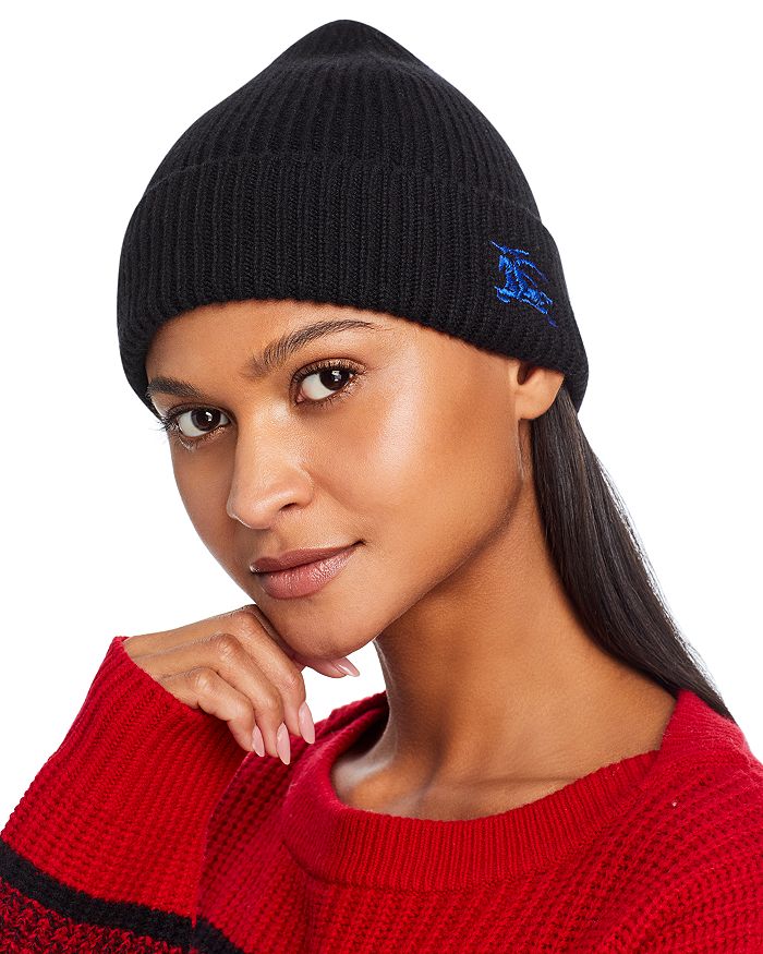 RIBBED CASHMERE BEANIE
